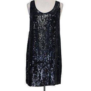 Navy Nicole Miller Sequins Dress - Size 10